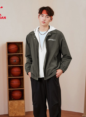 乔丹男梭织厚外套2025年冬季新款加绒风衣商场同款QDAFD3261061B