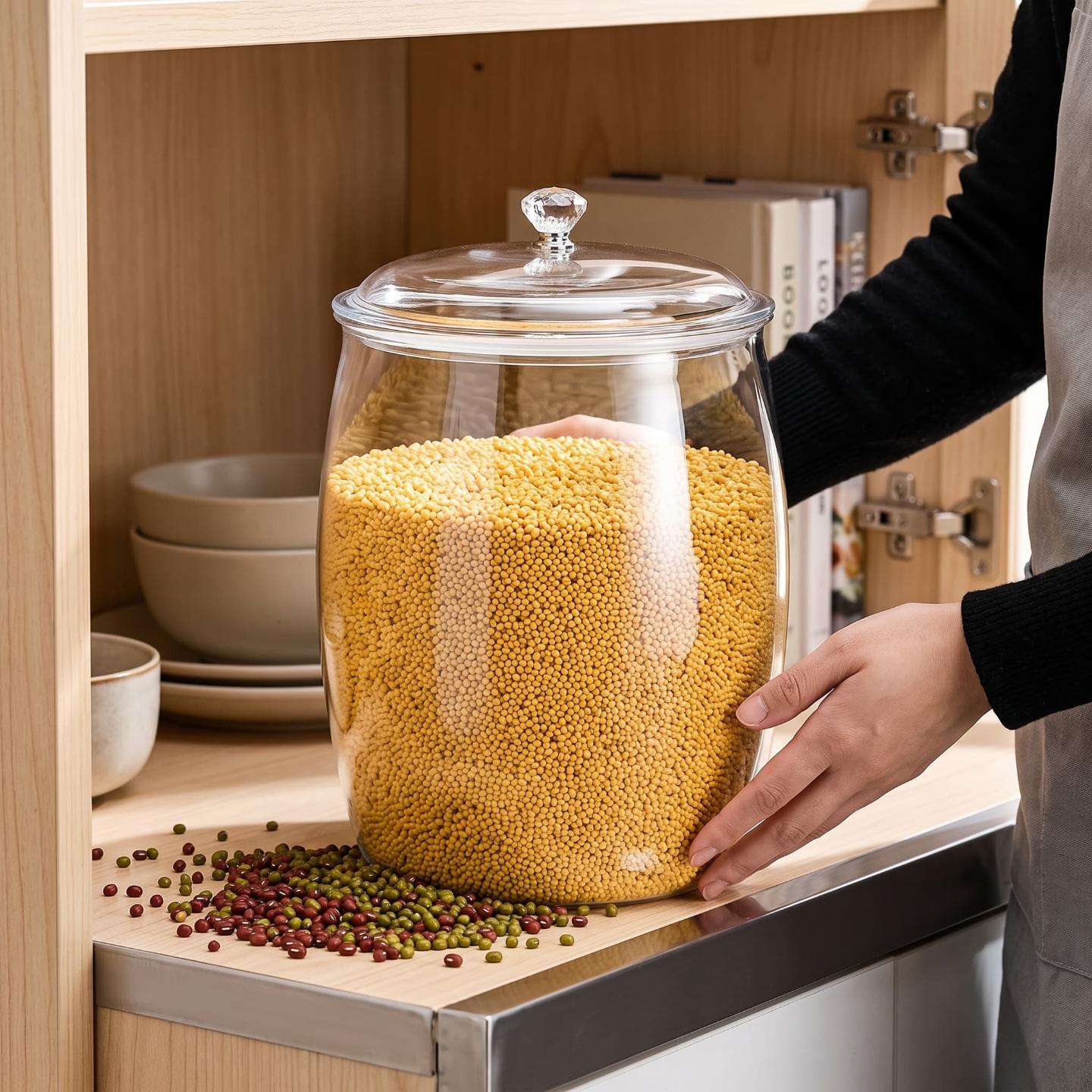 食品级密封罐塑料储物罐米桶缸用防潮加厚五谷杂粮多功能收纳桶