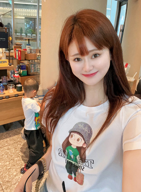烫钻欧货精品重工2026春夏精品圆领正肩修身棉白色上衣短袖T恤女
