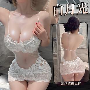 视觉系裙子迷人短裙透薄半身蕾丝超有型微型ins超火炸街成熟特闪