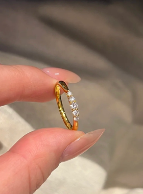 OBD925银实验室培育钻石爆闪钻戒