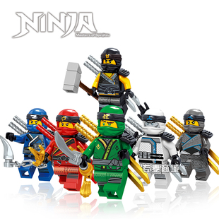 绝版中国积木幻影忍者加满都之子系列人仔初代旧版劳埃德小人玩具