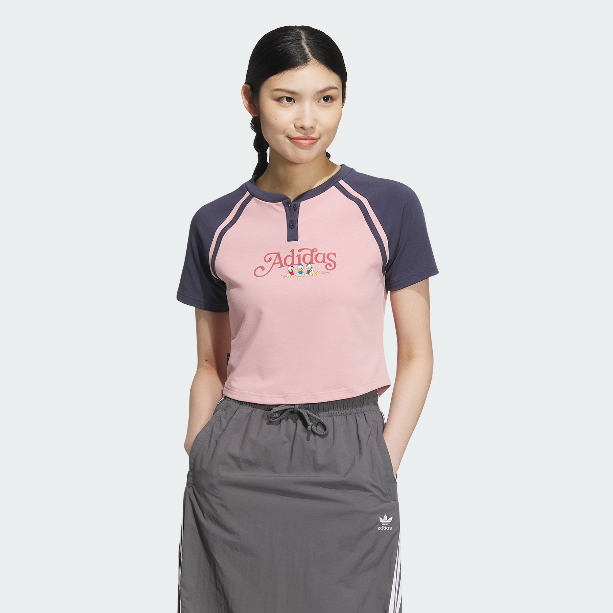 阿迪达斯三叶草短袖女装2025夏季新款半袖简约百搭短款T恤JP1429