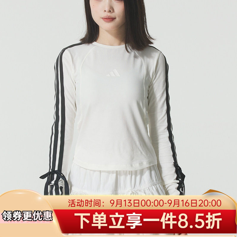 阿迪达斯25秋季新款长袖T恤女图片