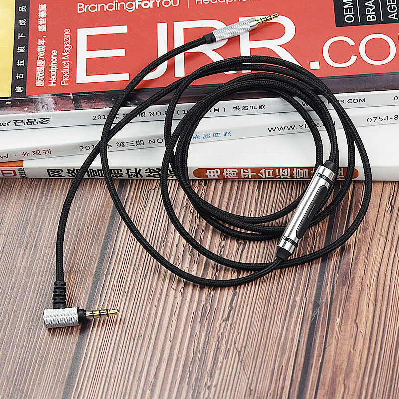 适用AKG爱科技K450 K451 K452 K480 K545 Q460 Y50 Y55 Y45升级耳机线麦克风音耳机手机音频线带麦延长3.5mm