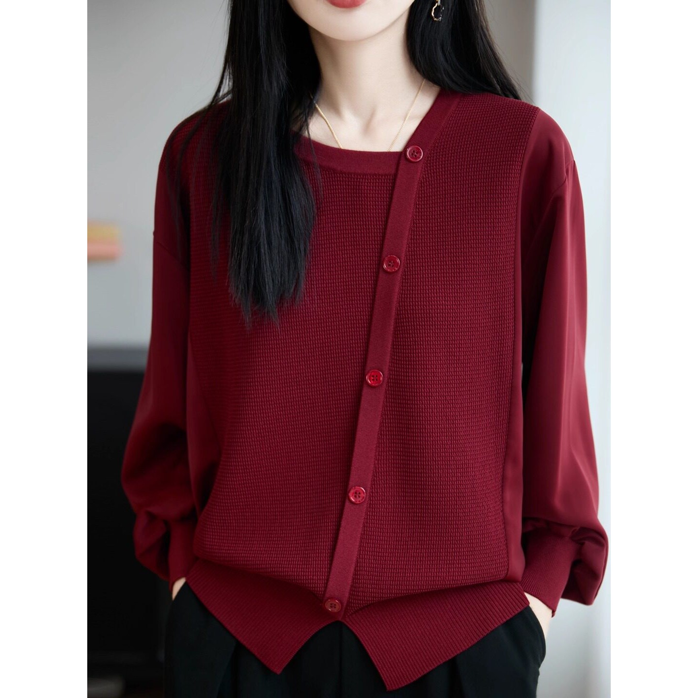 妈妈秋衣外穿2025新款十月结婚宴礼服套装中年喜婆婆上衣高贵年轻