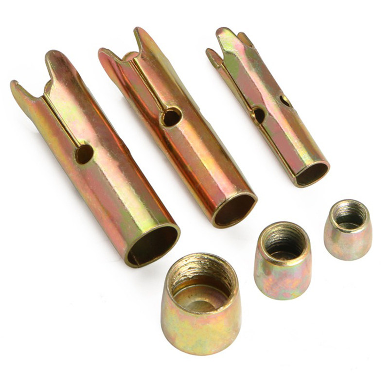 分体式膨胀头拉爆彩锌顶爆头天花吊顶分体顶爆膨胀管m6m8m10m12