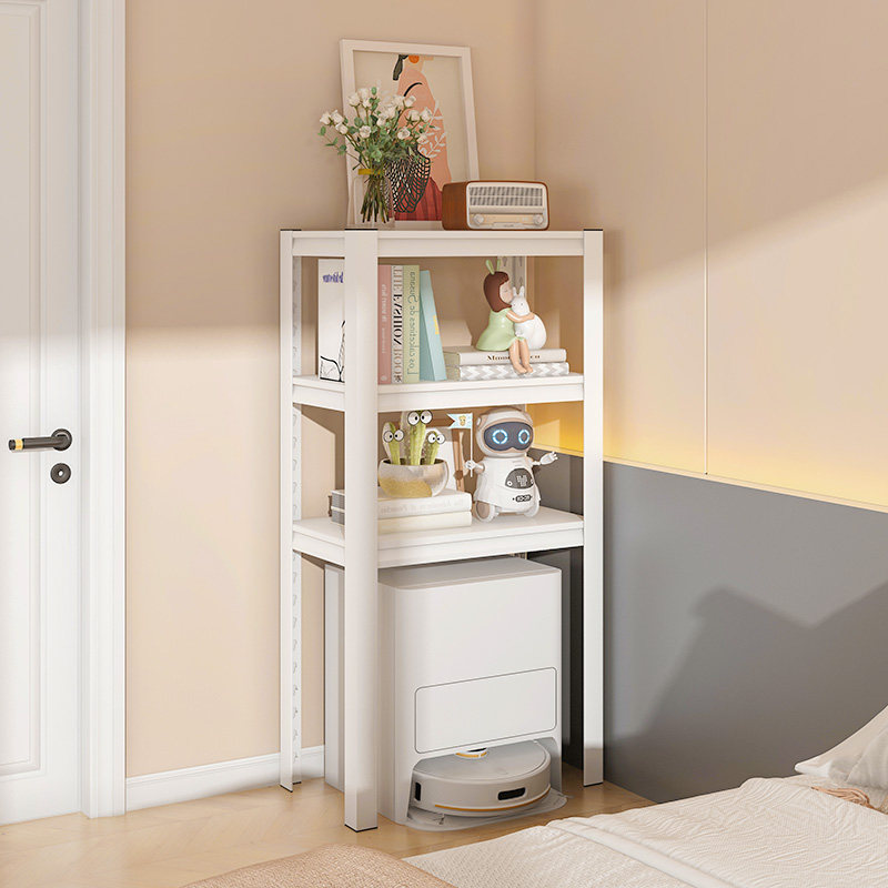 扫地机器人置物架下空高脚收纳层架卧室飘窗书架客厅阳台铁艺置物