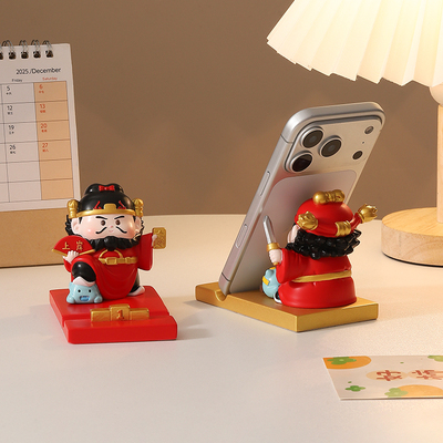 钟馗手机支架摆件职场防小人