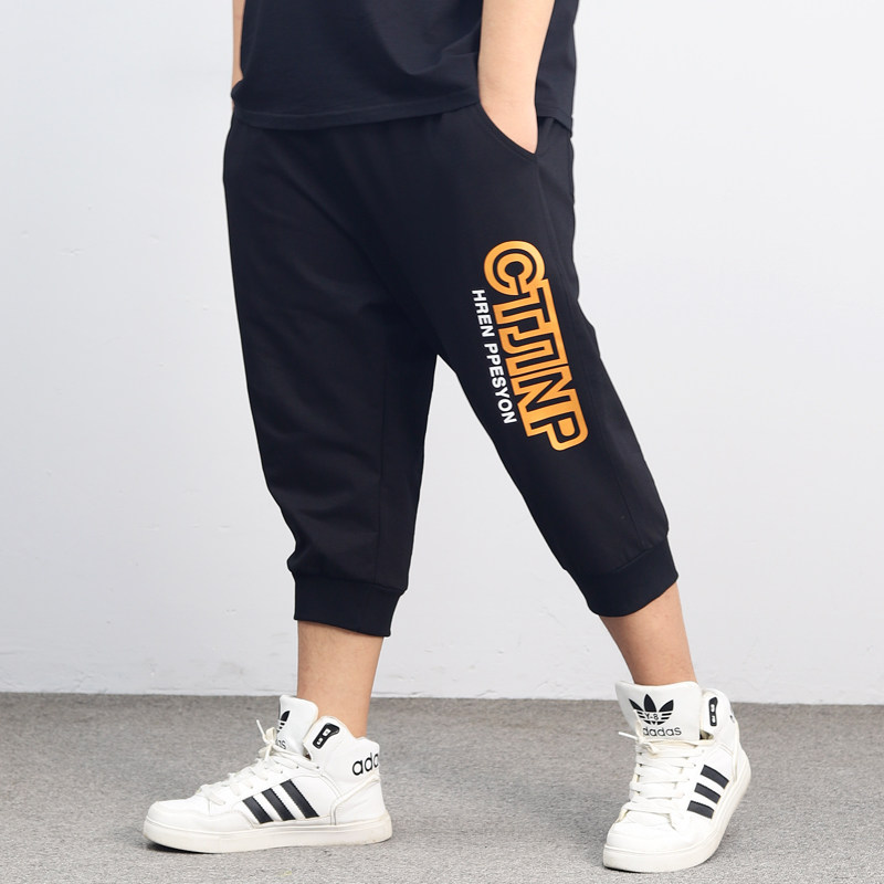 加肥加大码男马裤宽松夏季肥佬男士印花中裤胖男裤子潮胖子七分裤