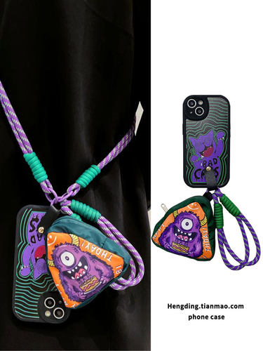 苹果软硅胶创意零钱包斜挎手提