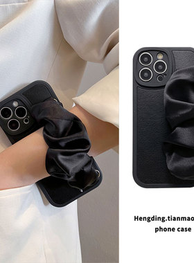 简约耐脏弹力松紧丝绸手腕带适用vivoY200手机壳y100斜挎绳y78背带y76挂脖y55高级y52创意y35防摔y20y17女y70