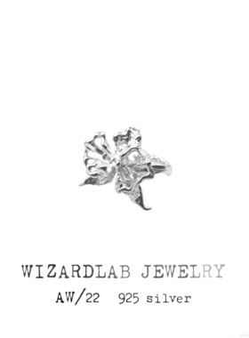 WIZARDLAB原创设计丨小众设计纯银艺术首饰无耳洞女孩 蝶兰耳骨夹