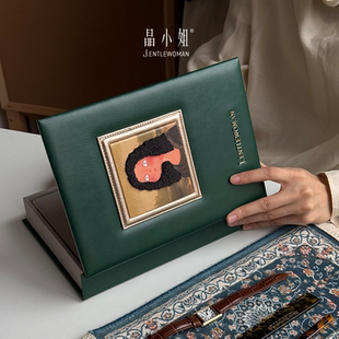 收納項(xiàng)鏈戒指創(chuàng)意飾品盒 送女友禮物晶小姐油畫(huà)書(shū)本首飾盒高檔個(gè)性
