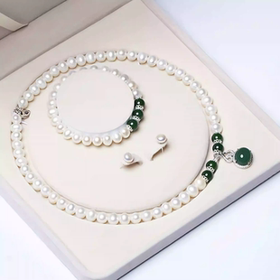 katilove天然珍珠项链女轻奢小众圆珠链锁骨链礼盒装送母亲节礼物