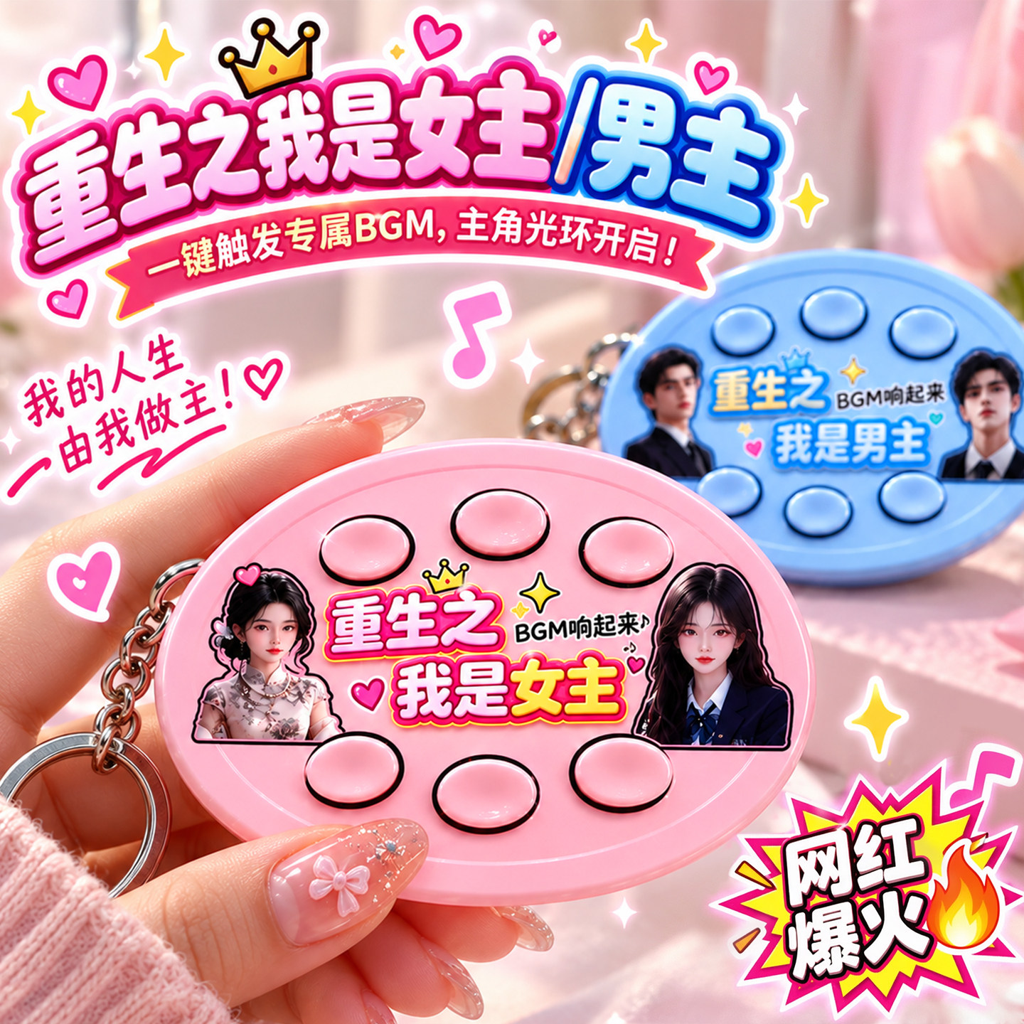 重生之我是女主声控发声挂件图片