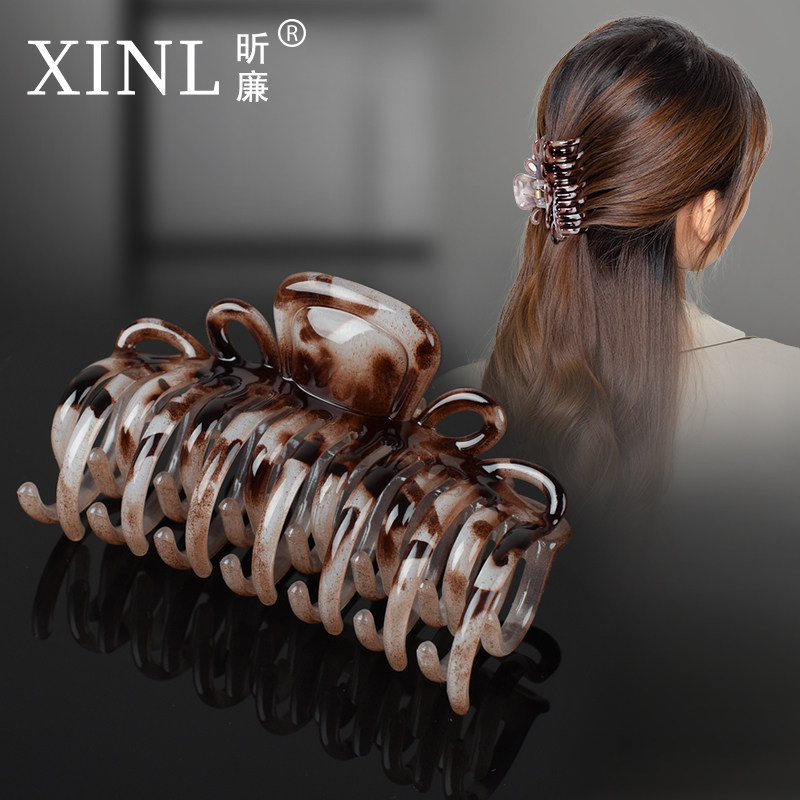 韩版简约风大号耐摔双层抓夹