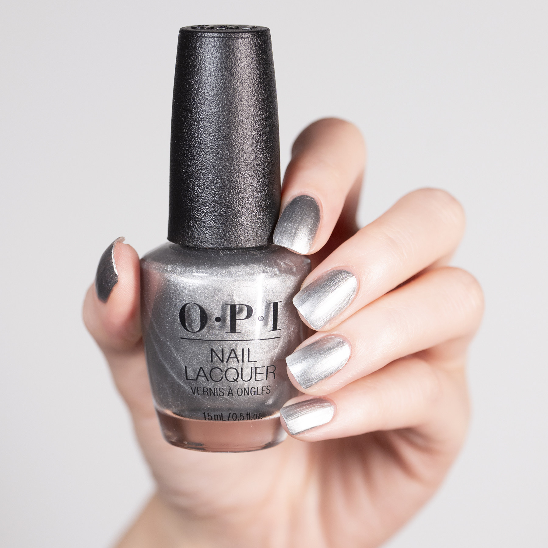 OPI银色指甲油女亮面金属质感F024 Chrome clawz镜面银银灰调显白,彩妆/香水/美妆工具,指甲油,淘宝优惠券,粉丝福利购,淘宝优惠卷