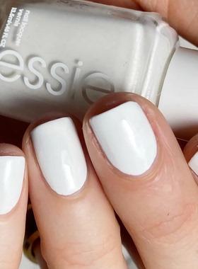 ESSIE指甲油Blanc漆光纯白10简约气质美甲白色指甲油经典法式白