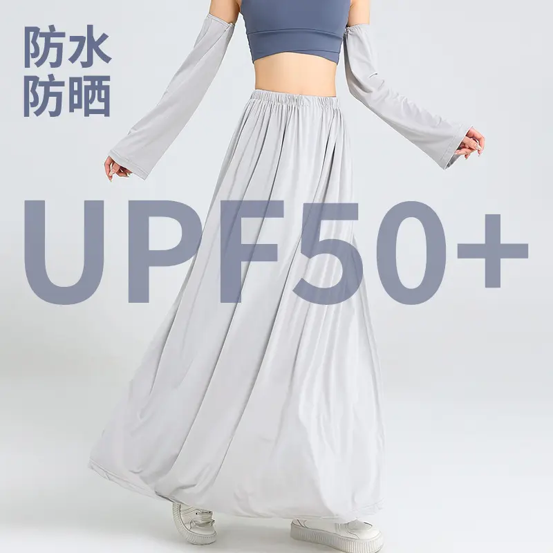 夏季电动车防晒裙一片式防水防走光裙子长款骑车半身腿部遮阳围裙