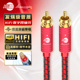 JIB德国蟒蛇hifi发烧级spdof数字同轴音频线75欧阻抗4N无氧铜RCA莲花头双层屏蔽CD功放低音炮信号连接线RB102