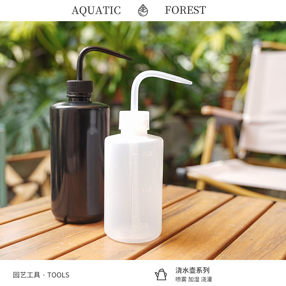 弯嘴水挤压多肉块根浇水