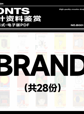 设计资料 brand 高清电子版平面设计杂志板式排版笔记 共28份