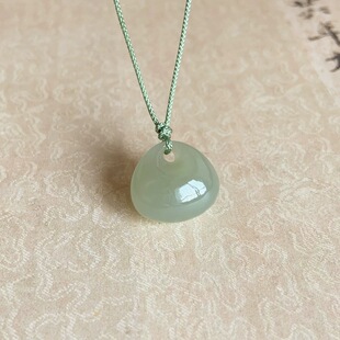 天然和田玉青白玉晴水料福袋吊坠钱袋玉石福袋项链挂件女2026马年