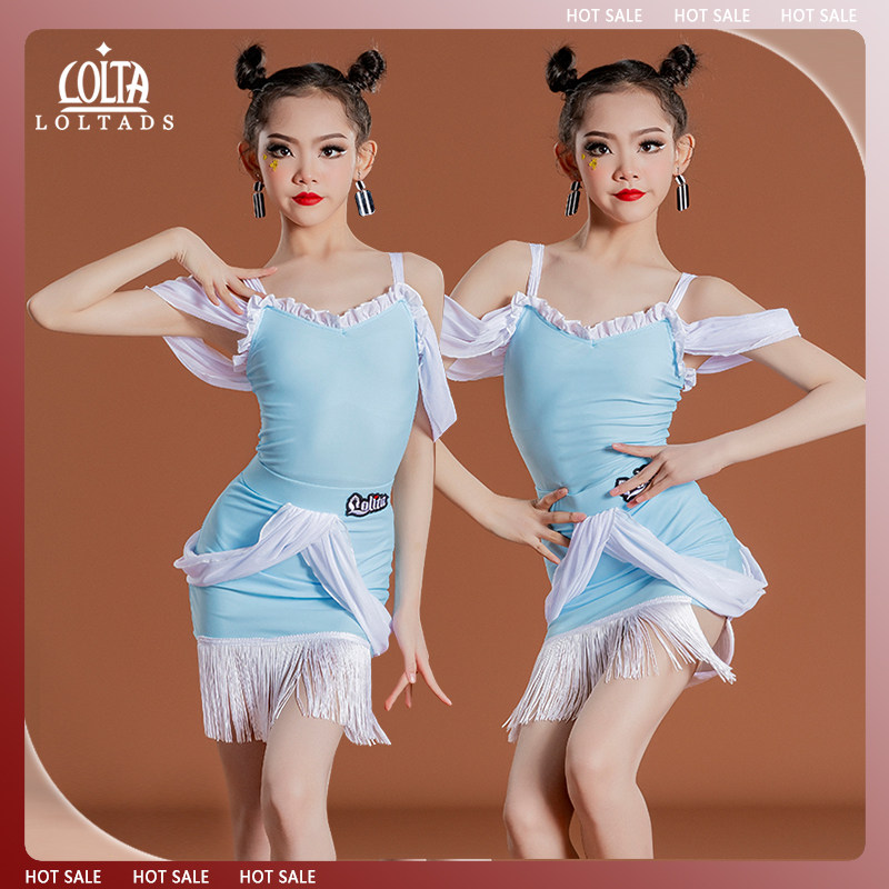洛利塔女童中国风拉丁舞蹈练习服