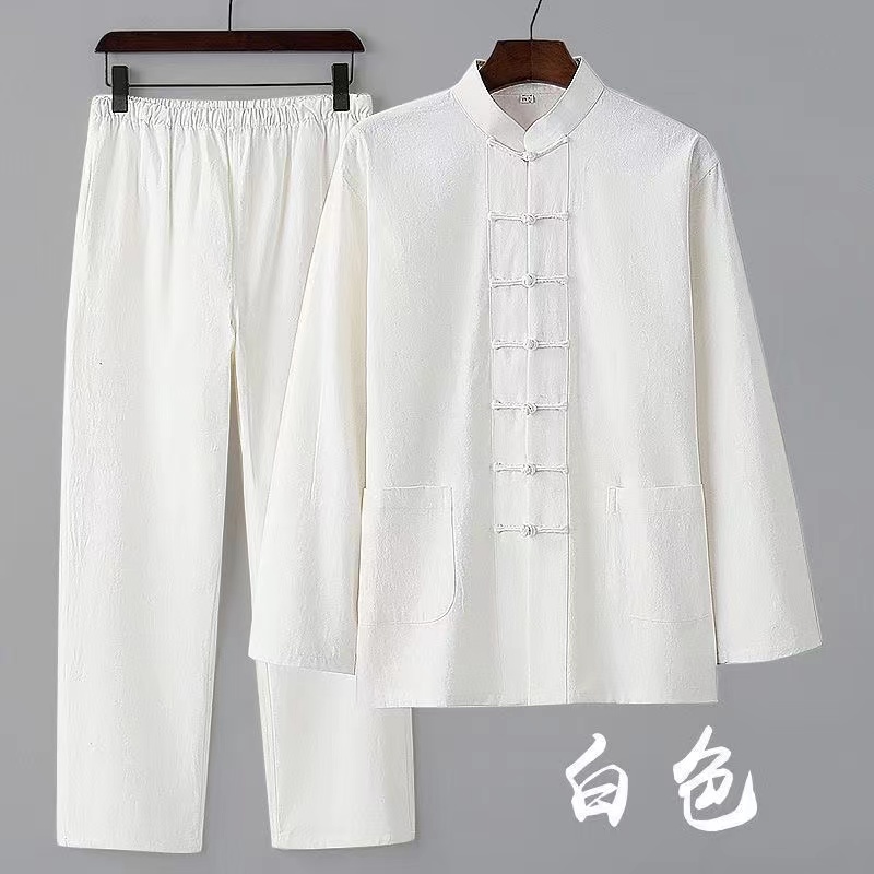 套装中式汉服中山装居士马褂