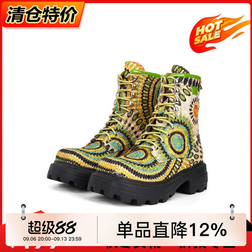 秋季新款异域风情马丁靴短靴