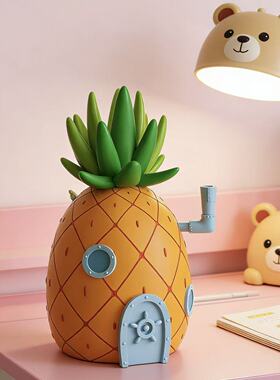 比奇堡海绵宝宝系列儿童床头柜卡通多功能摆件客厅茶几遥控器收纳