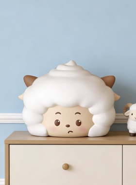 客厅桌面喜羊羊与灰太狼纸巾盒洗手台面擦手纸抽盒浴室防水抽纸盒