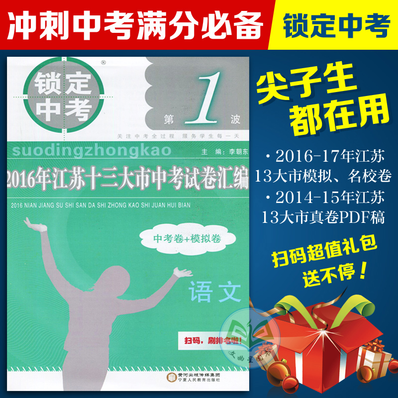 锁定中考 备考2017年中考 2016年江苏十三大市 中考试卷汇编 13大市中考 语文 中考卷+模拟卷 宁夏人民教育出版社 含18套试卷