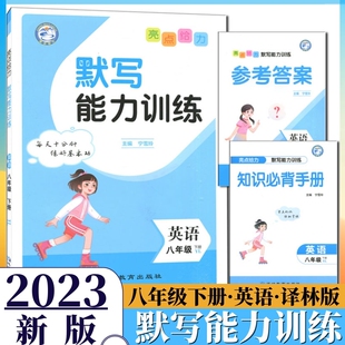 2023春亮点给力默写能力训练英语八年级下册译林版英语单词语法语句练习册英文能力天天练课时训练辅导每天十分钟练好基本功