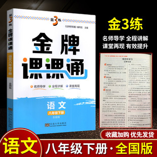 2023新版 金3练金牌课课通语文八年级下册 全国版 初二下教材帮同步讲解重难点完全解读中学教材全解江苏教版名师导学课堂再现