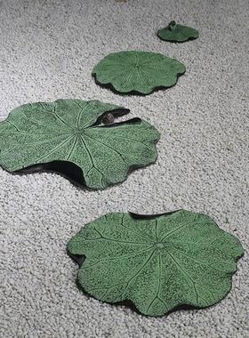 中式踏步石庭院走廊草坪防滑板入户花园荷叶脚踏石家居装饰品摆件