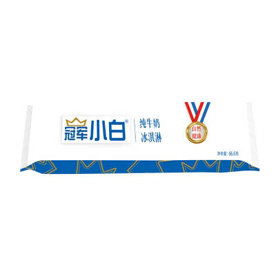 冠军小白纯牛奶口味冰淇淋