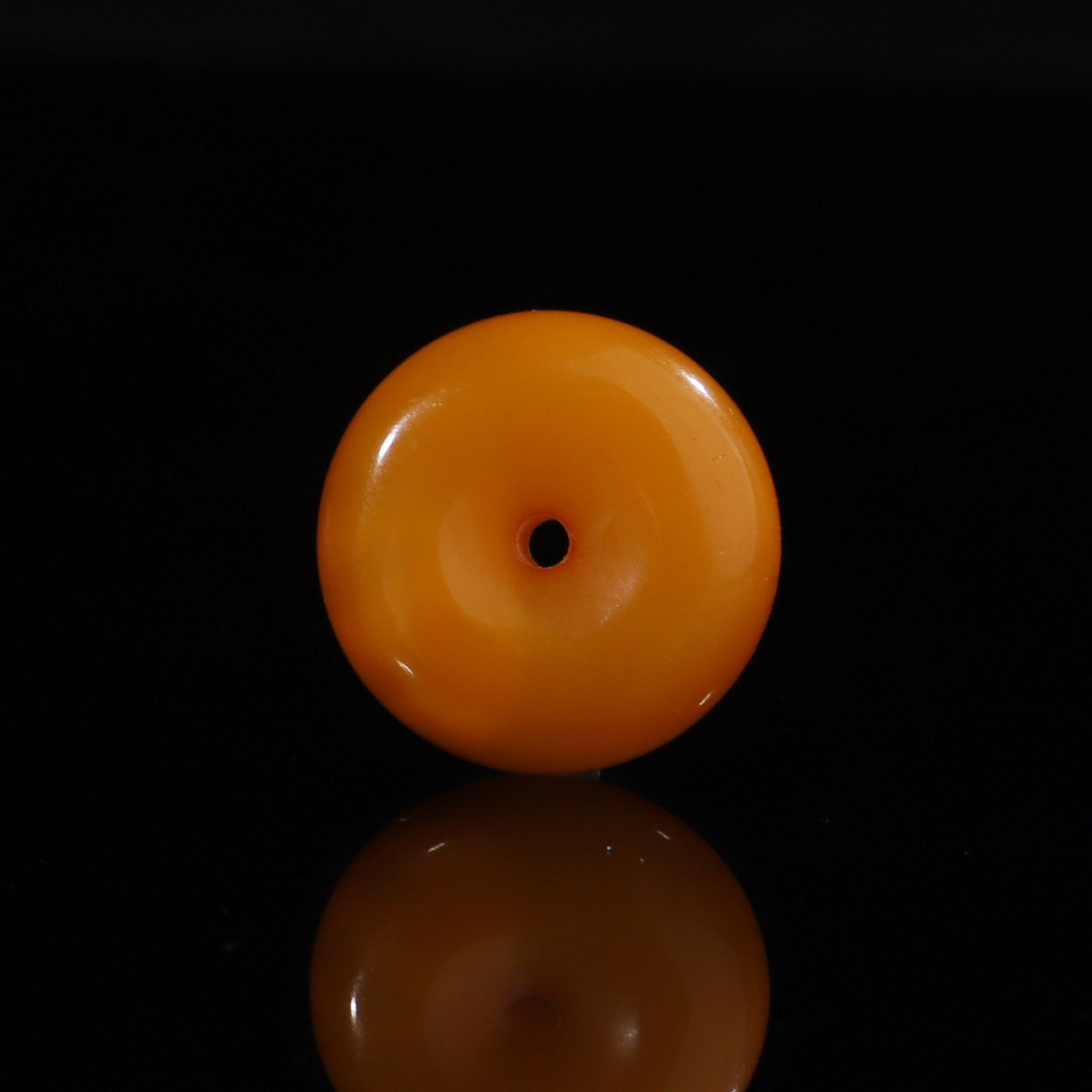 9A天然蜜蜡原矿老腊面包扣平安扣吊坠直径16.1mm*厚度6.5mm 265号