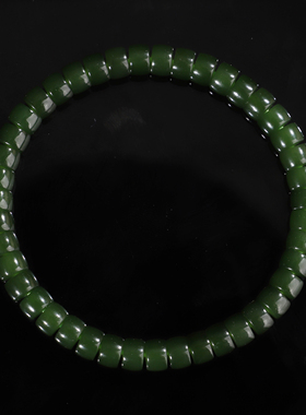 碧玉直切手串直径6mm单圈手链