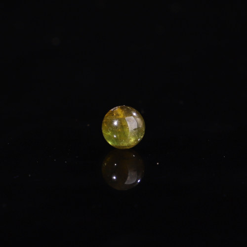 天然黄绿色碧玺散珠子6.3mm