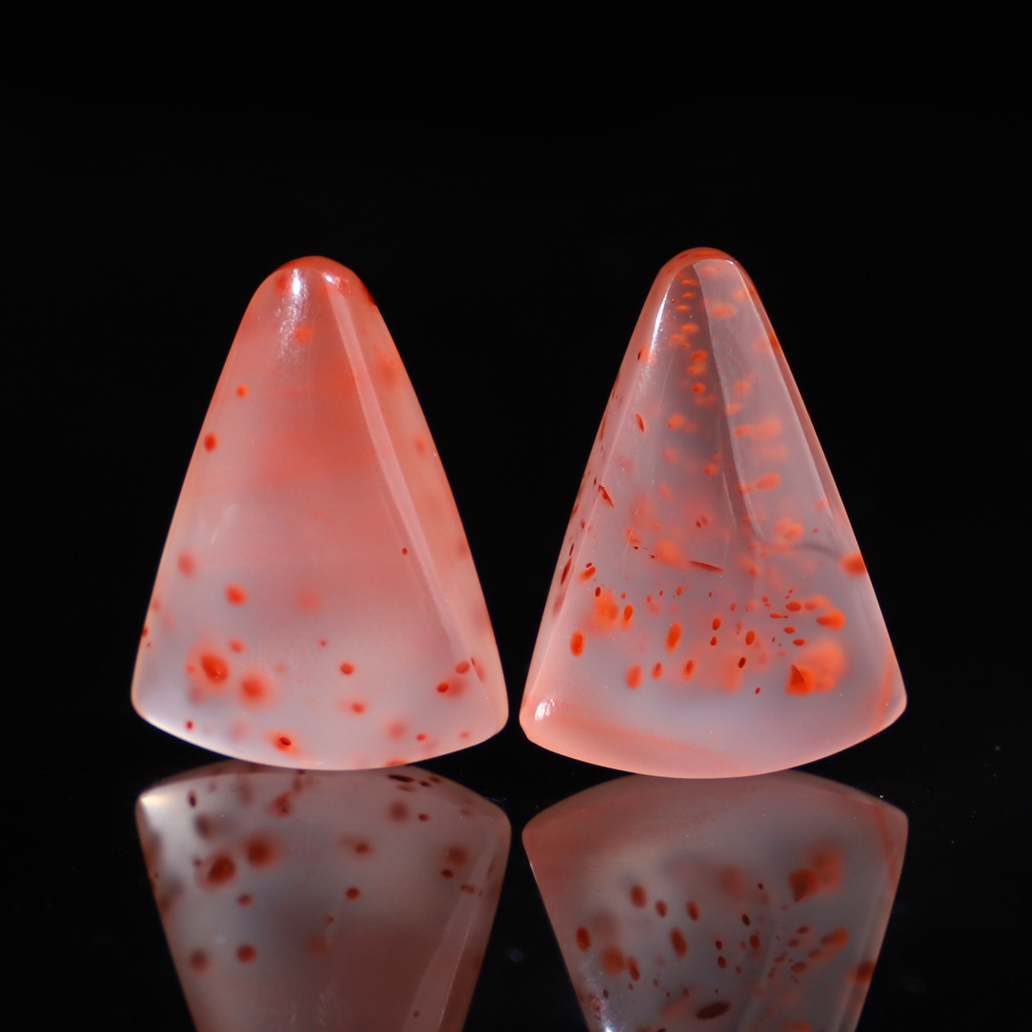 原矿冰飘南红耳坠蛋面1号长21x宽16x厚8mm无胶无裂弧面三角形一对,饰品/流行首饰/时尚饰品新,颈饰,淘宝优惠券,粉丝福利购,淘宝优惠卷