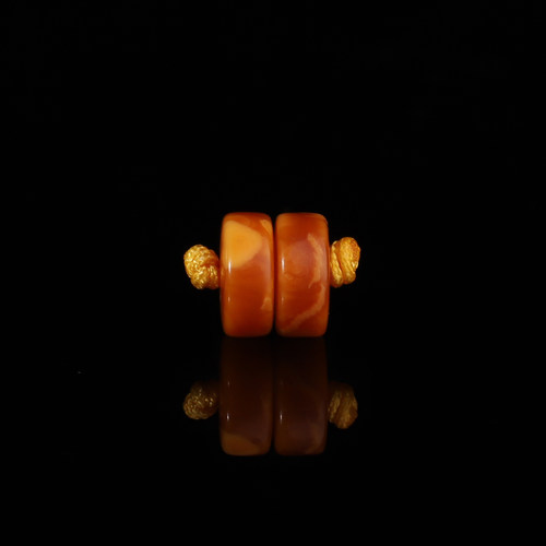 毕业级老蜜蜡隔片直切直径8mm