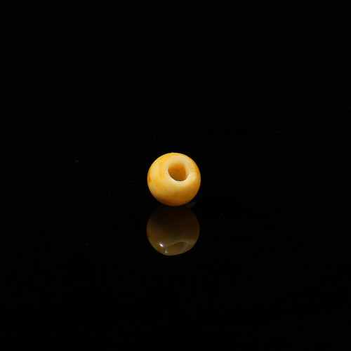 天然珠子配饰老蜜蜡单珠大孔珠