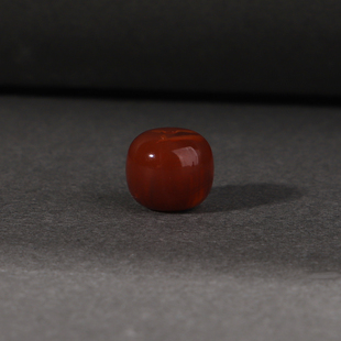 南红玛瑙火焰纹牛血红原矿南红老型珠直径10.4mm对孔9.1mm 25号