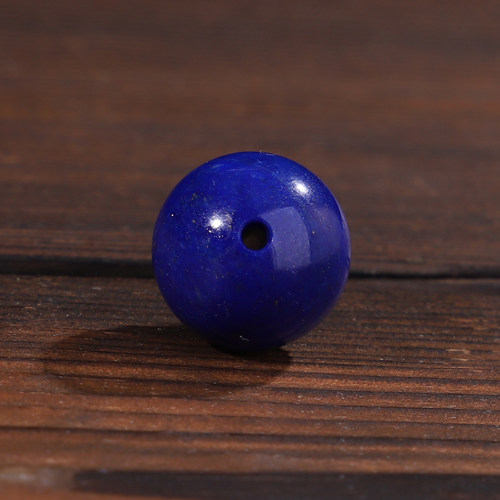 天然原矿青金石13.3mm单珠