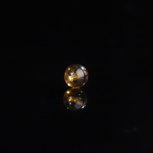 天然黄绿色碧玺散珠子6.1mm