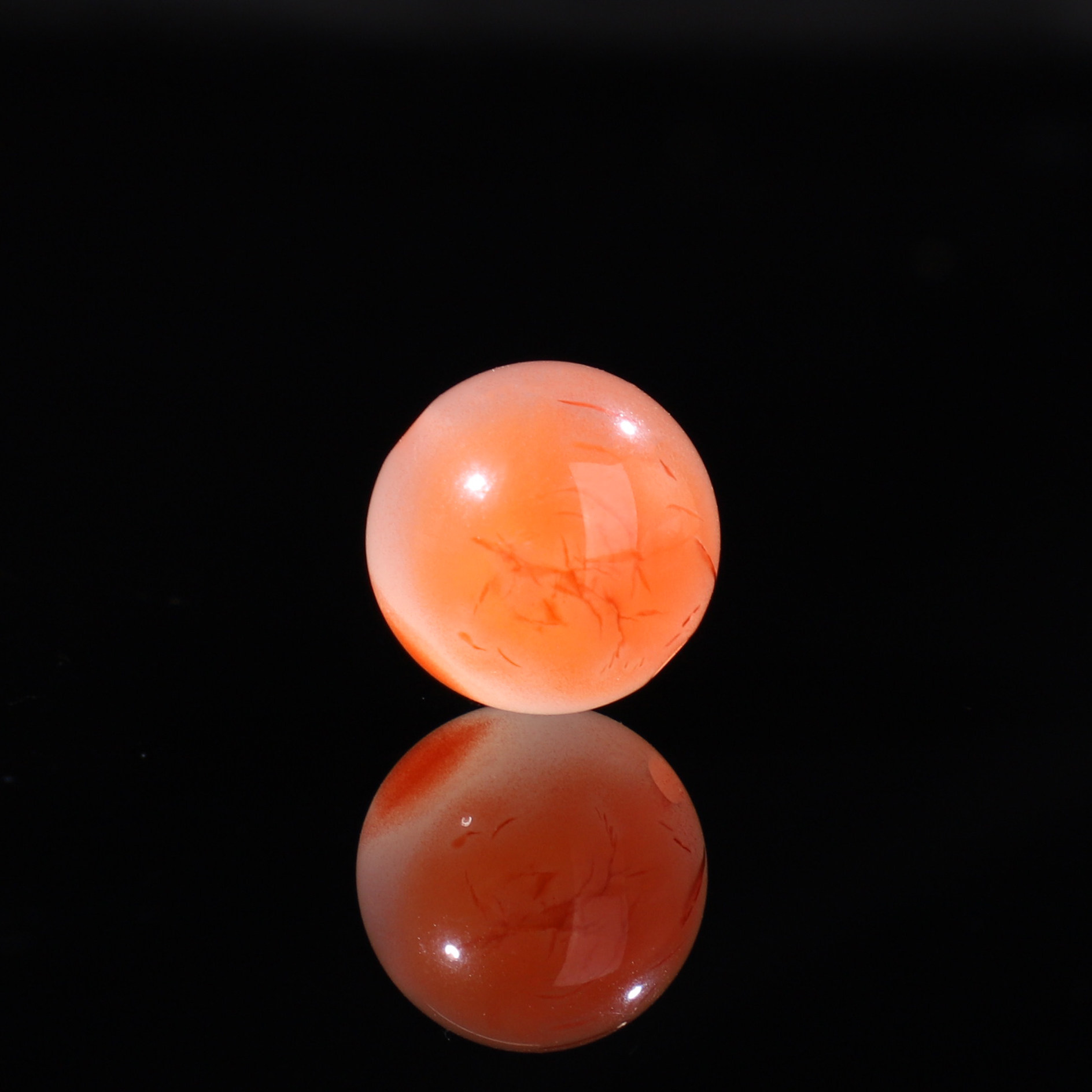 天然高冰种南红玛瑙冰飘花散珠 荔枝冻12.3mm珠子满天星单珠144号