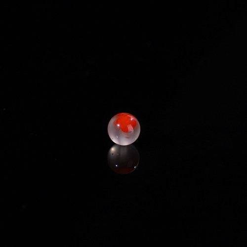 散珠冰飘南红单珠，南红6mm散珠