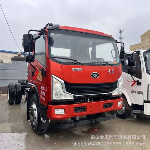 贸易出口二手 箱沃自卸车 库4x2底盘存 福652田X卡4.5吨豪集装运